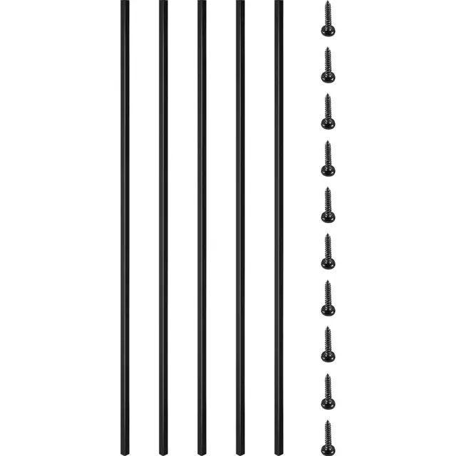 Deck Balusters, 16 Pack Metal Deck Spindles, 44"X0.5" Staircase Baluster