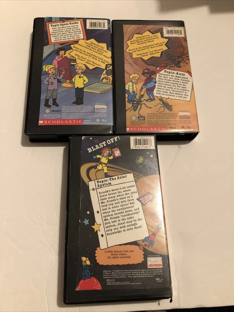 THE MAGIC SCHOOL Bus VHS lot of 3 Lost in Space Out of this world Ants ...