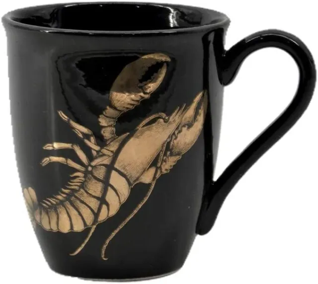 Comfy Hour Ocean Voyage Collection 15oz 4" Lobster Pattern Mug Water Cup
