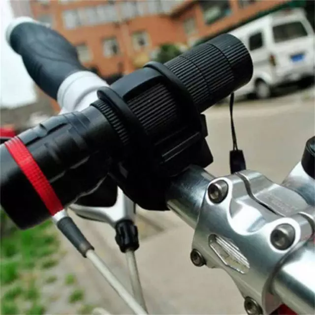 Black Bracket Clip Bicycle Headlight Holder Portable Close Fit Practical Rack JJ