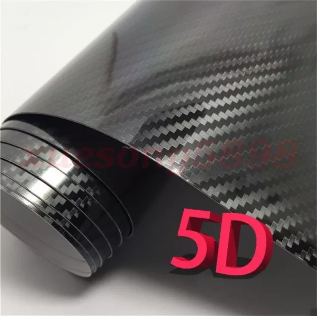 3D Waterproof Carbon Fiber Vinyl Car Wrap Sheet Roll Film Sticker Decal Paper