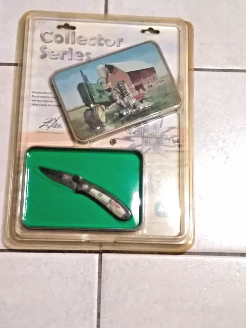 Collector Series Smith & Wesson John Deere  Knife And Tin Sealed In Package.