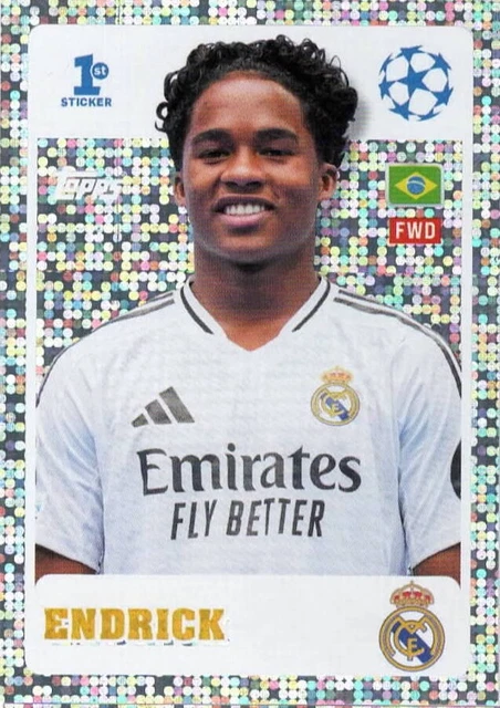 TOPPS UEFA CHAMPIONS League 2024/25 Sticker 243 Endrick EUR 1,00 ...