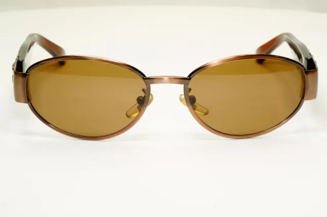 Gafas de sol Gianni Versace 1996 vintage unisex marrón cobre GV MOD X11 COL 53M 2