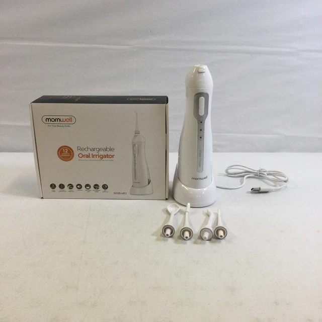 Hilo de hilo dental recargable blanco de bajo ruido Mornwell 5013B-WE3