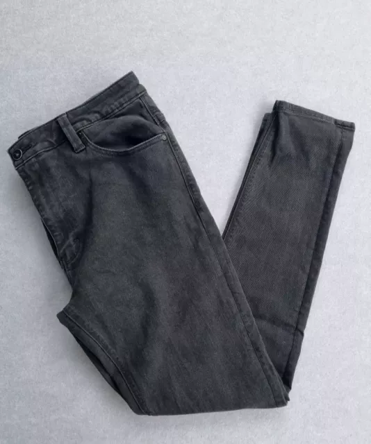 Abrand Mens Drop Skinny Black Jeans Size 36