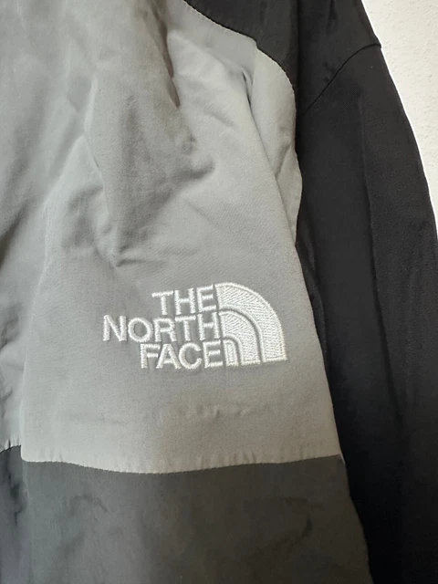Men's XL North Face Hooded Jacket - BLACK/GREY