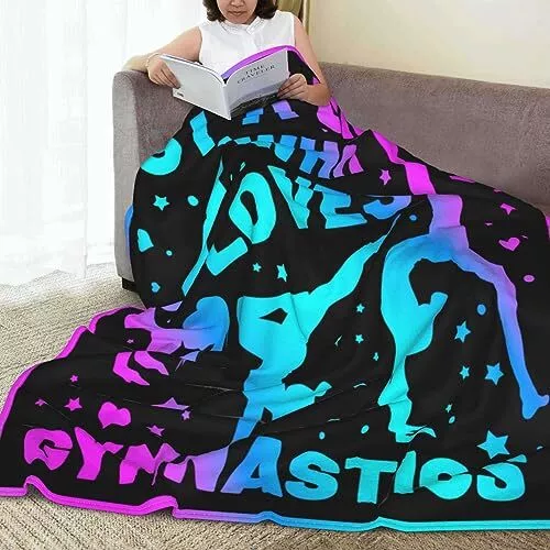 Gymnastics Gifts for Girls Blanket Soft Cozy Throws Girls Gymnastics Blanket ... 2