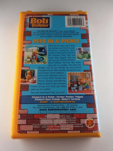 BOB THE BUILDER - Pets in a Pickle (VHS) TESTED £4.48 - PicClick UK
