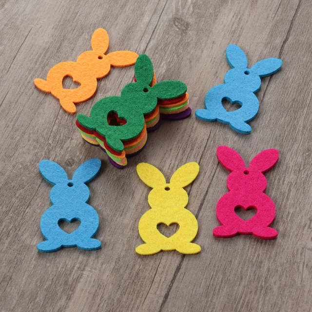 10 Pcs Décor Feutre Lapin Mini Album Table De Salle À Manger Décoration