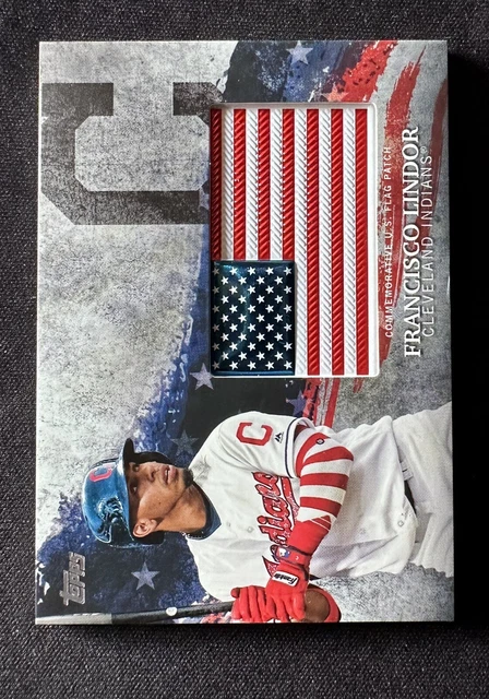 2018 Topps Francisco Lindor Independence Day Flag Patch #IDML-FL Indians SS