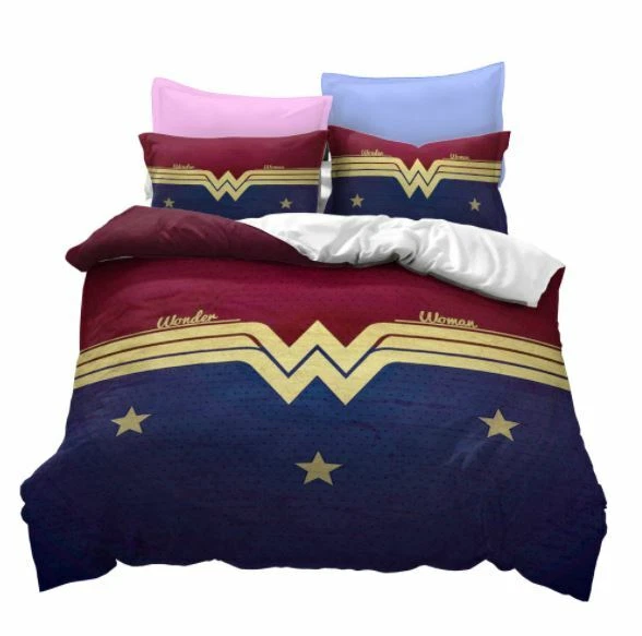 WONDER WOMAN SINGLE/DOUBLE/QUEEN/KING Bed Quilt Cover Set EUR 26,93 ...