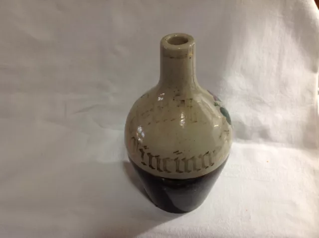 Antique 1880s Old Jug Whiskey Freiberg Bros?Cincinnati Stoneware Crock Bottle A1