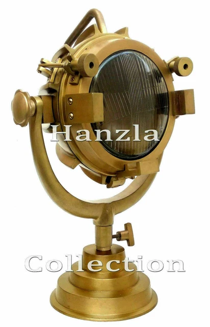 Industrielle Messing-Tischlampe Vintage antike nautische...