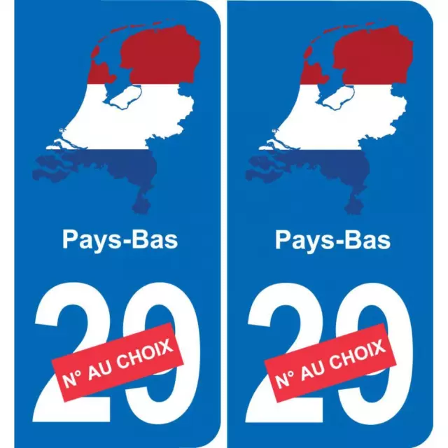 PAYS BAS CARTE drapeau autocollant sticker plaque immatriculation auto voiture d EUR 3,00