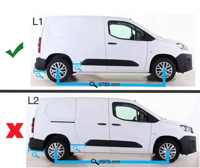 Barras De Techo Para Toyota Proace City Minivan (2019-2023) - Aluminio Negro, Soporte 75 Kg, Fácil Instalación Sin Taladrar