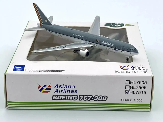 HERPA 1/500 BLUE PANORAMA BOEING 767-300 CITTÀ DI MILANO