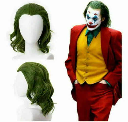 Joker Arthur Fleck Joaquin Phoenix Cosplay Wig Curly Hair 35cm Halloween Prop