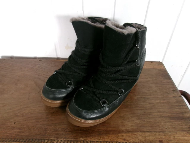 Bottines Isabel Marant Taille 38 Noires - Neuves Avec Emballage, Talon 11 Cm, Cuir Véritable