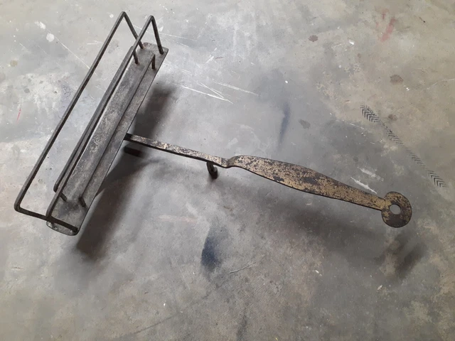 Antique 18th Century Colonial American Wrought Iron Swivel Toast Rack Toaster