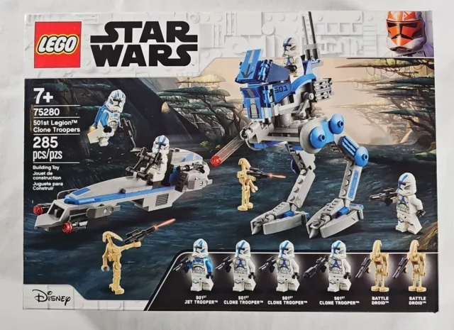 LEGO 75280 Star Wars: 501st LEGION CLONE TROOPERS New TROOP Builder