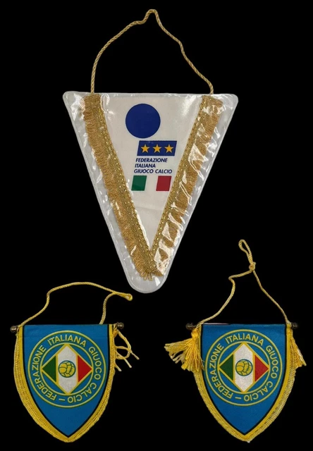 Federcalcio italiana 3 gagliardetti