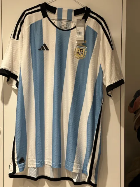 ADIDAS ARGENTINA 2022 AUTHENTIC HOME JERSEY 2 Star World Cup HF2157 HEAT.RDY 2XL