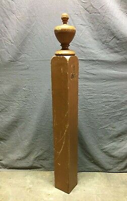 Antique Urn Top Finial Porch wood Newel Post 5x47 Old VTG Staircase 222-21B