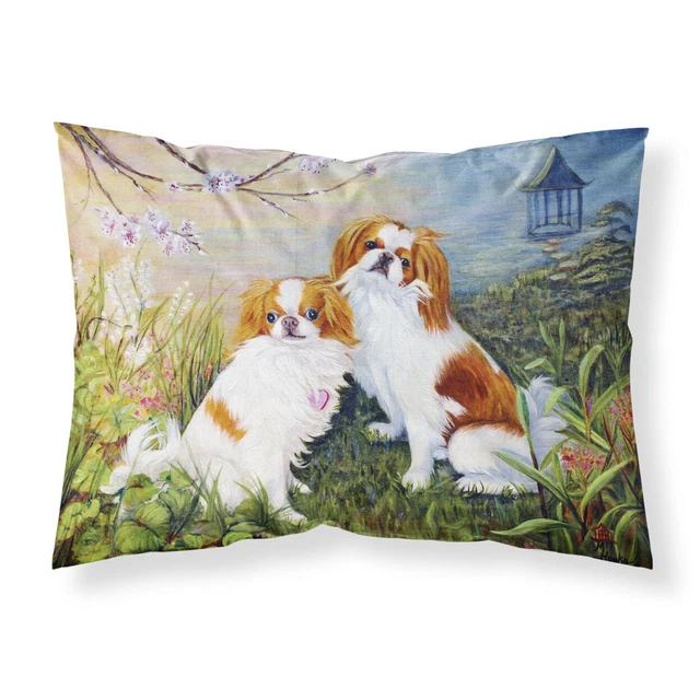 Carolines Treasures Mh1061pillowcase Japanese Chin Wasabi And Ginger Fabric