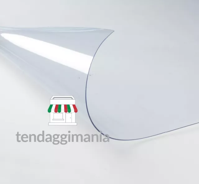 TELO PVC TRASPARENTE Telone In Cristal Plastificato Al Metro Lineare 650  Gr/Mq EUR 11,00 - PicClick IT