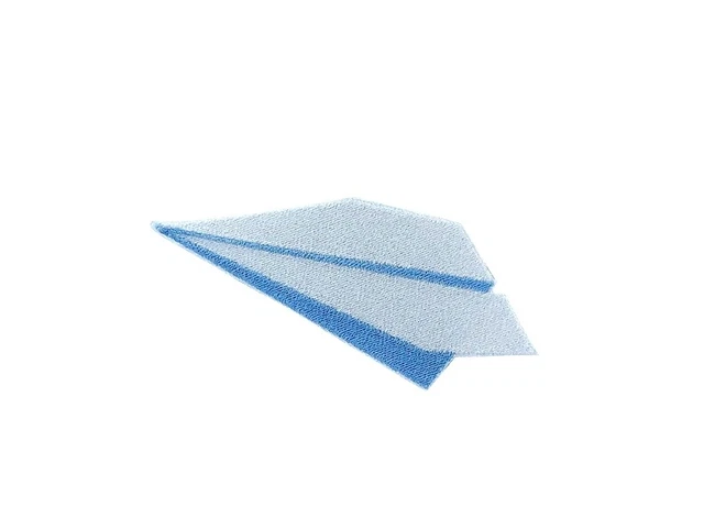 Patch aufnaher aufbugler applikation bügelbild flugzeug papier