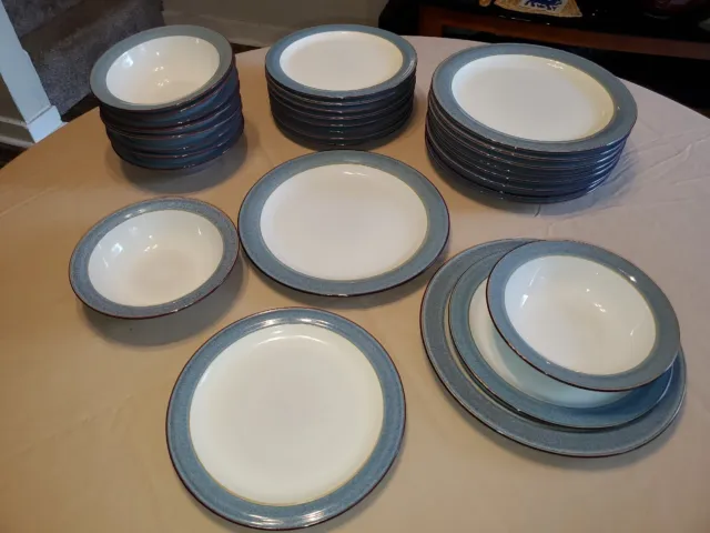 Denby Dish Set For 10 - Blue