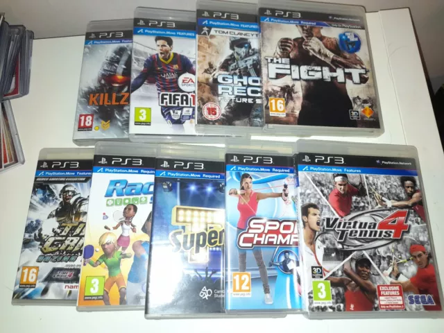 SONY PLAYSTATION 3 PS3 9x Play Station MOVE Game BUNDLE The Fight Time Crisis