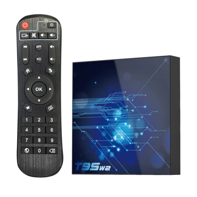 T95W2 Smart TV BOX 16 GB-64 GB Android 11.0 Quad Core WIFI 4K Lettore multimediale H.265