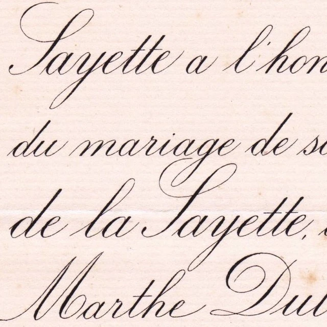 Louis De La Sayette Beaulieu La Gravelle Mayenne 1893 Marthe Dulong De Rosnay