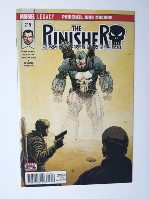 Punisher #219 (2018 Marvel Comics) 2nd Second Printing Variant ~ High Grade NM-