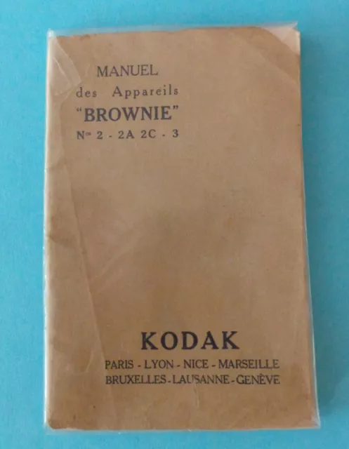 Manuel Appareils photos BROWNIE Kodak N° 2 - 2A  2C - 3