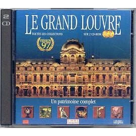 CD-ROM Le Grand Louvre : Toutes Les Collections (1996) – Bon état, Pour PC, Configuration à Vérifier