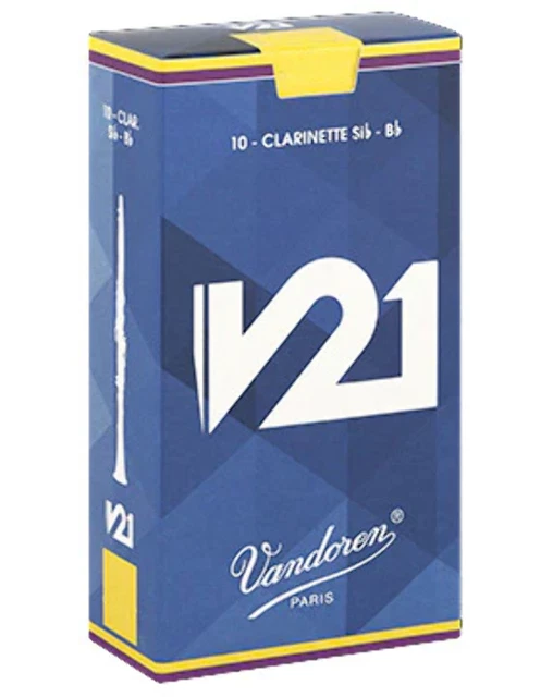 Vandoren V21 BB Clarinette, Boîte De 10 - Force 2.5