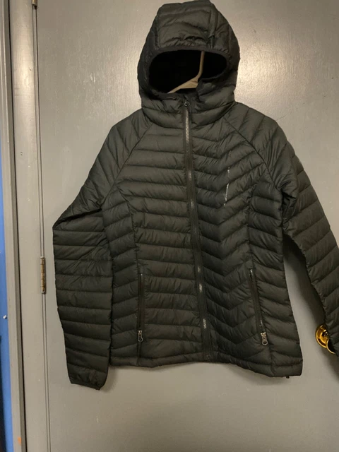 SALE! MEDIUM Ladies Columbia Black Omni Heat Puffer Jacket with hood READ BELOW