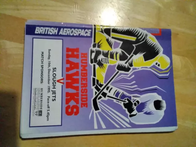1995/96 Humberside Hawks V Slough Jets Ice Hockey 10/12