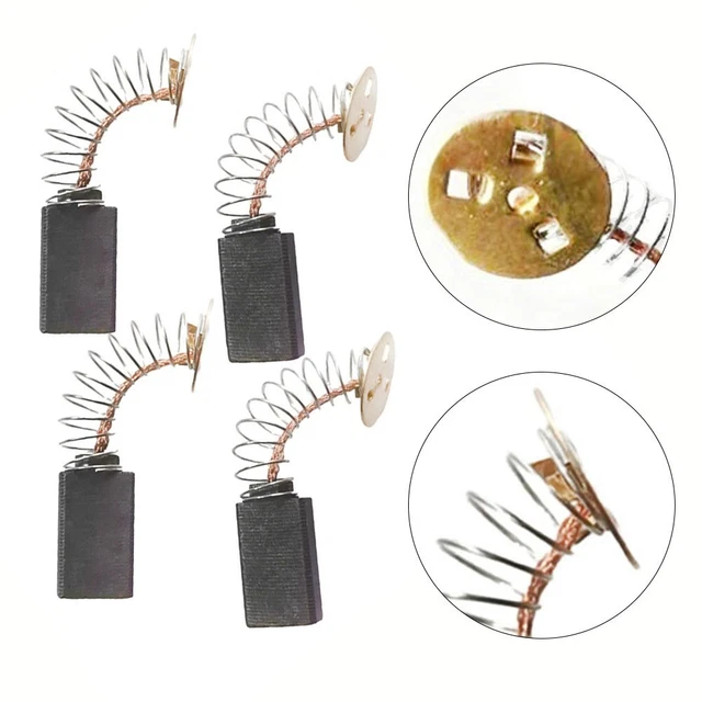 SPARES2GO Coppia di Spazzole in Carbonio con Alloggiamento a Molla