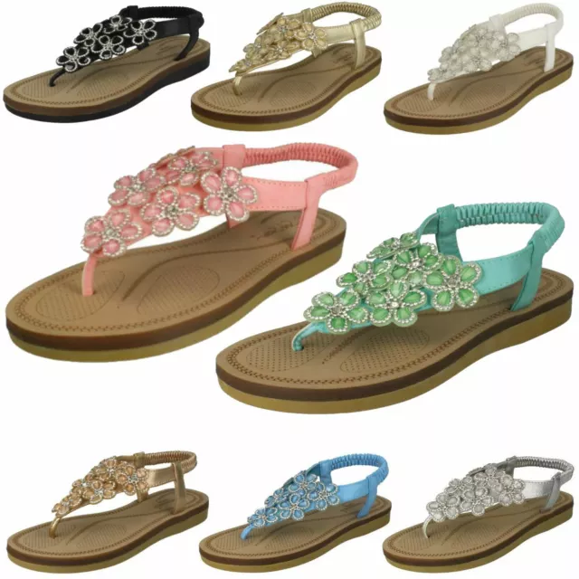 Ladies Savannah Low Wedge Toepost *Sandals*