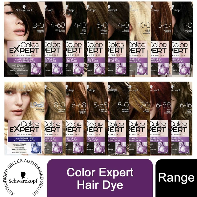 SCHWARZKOPF COLOR EXPERT Permanent Hair Dye with Omegaplex 1, 2 or 3