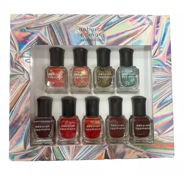 Deborah Lippmann Dance Party 9pc Mini Gel Lab Pro Color Nail Polish Set - NOB