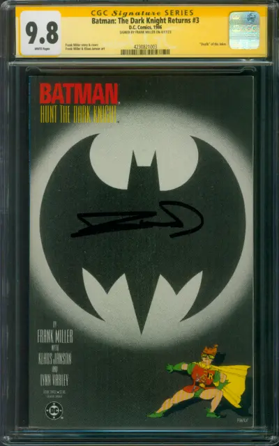 Batman The Dark Knight Returns 3 CGC SS 9.8 Frank Miller 1986