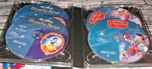 Blanche Neige Et Les Sept Nains + Pinocchio - Walt Disney /  Coffret 4 Blu Ray 3