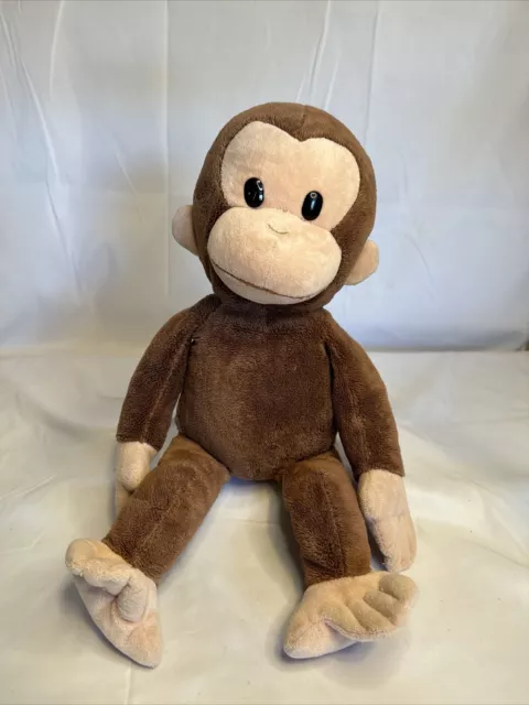 Applause Curious George Classic Plush Monkey Beanie Stuffed Animal Toy 12" VTG