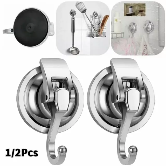 SUCTION HOOK LEVER Type Bath Snap Lock Cups Holder Glass Surface Tile  Removable £5.49 - PicClick UK