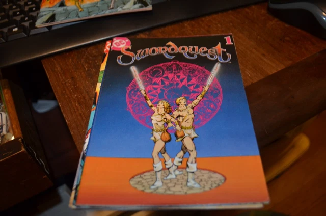 SWORDQUEST #1 and 2 1982 Atari video game mini comics, DC Comics promo